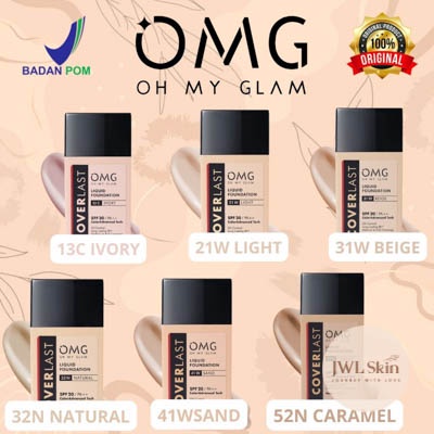 Omg Oh My Glam Coverlast 粉底液所有 Varian Alas 粉末