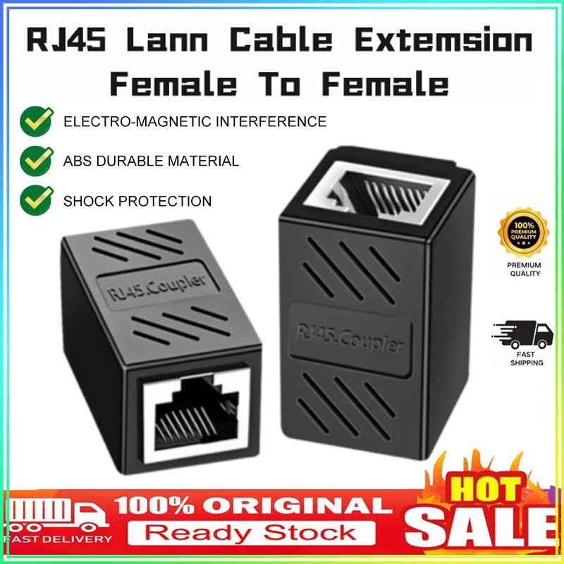 【快速交貨】LAN 電纜 RJ45 Cat5e Cat6 Cat7 Cat8 分路器插頭適配器連接器連接器連接器用於 P