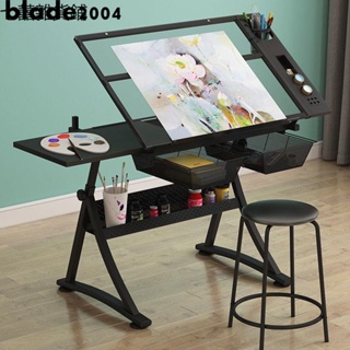 新品 繪圖桌繪畫可升降桌美術玻璃畫畫制圖電腦設計師書桌工作臺桌子 優選