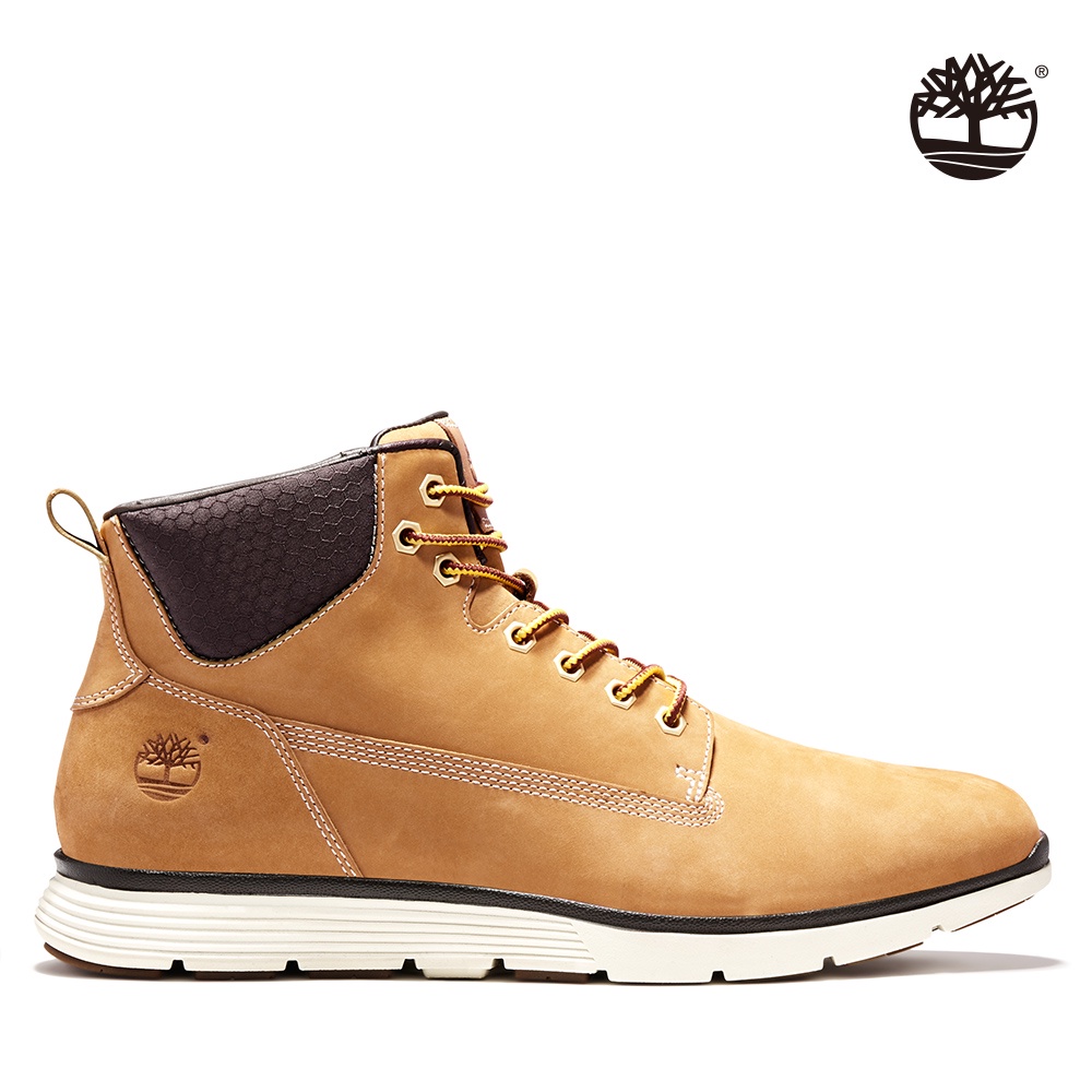 Timberland 男款小麥色磨砂革舒適緩震Killington查卡靴|A191I231