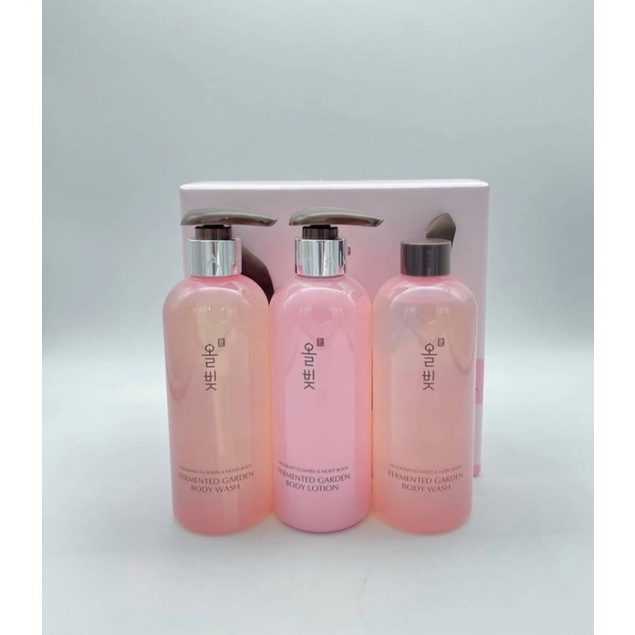 ［全新現貨］韓國 🇰🇷麗人凱Re:NK 牡丹玫瑰香氛 沐浴身體乳 禮盒 套盒