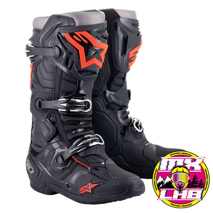 𝕸滑胎實驗室𝖃 Alpinestars® Tech 10 黑/紅 頂級 車靴 越野靴 防摔 越野 滑胎 林道
