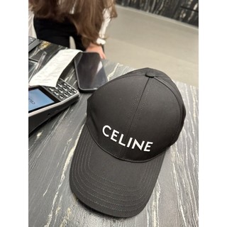 ［歐洲代購］全新 CELINE 經典字母棒球帽 黑色 M 字母 Lisa同款