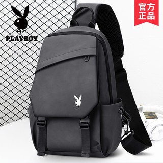 「台灣出貨」Playboy花花公子胸包單肩包男包側肩背包休閒背包大容量斜挎包男士包包男生包包