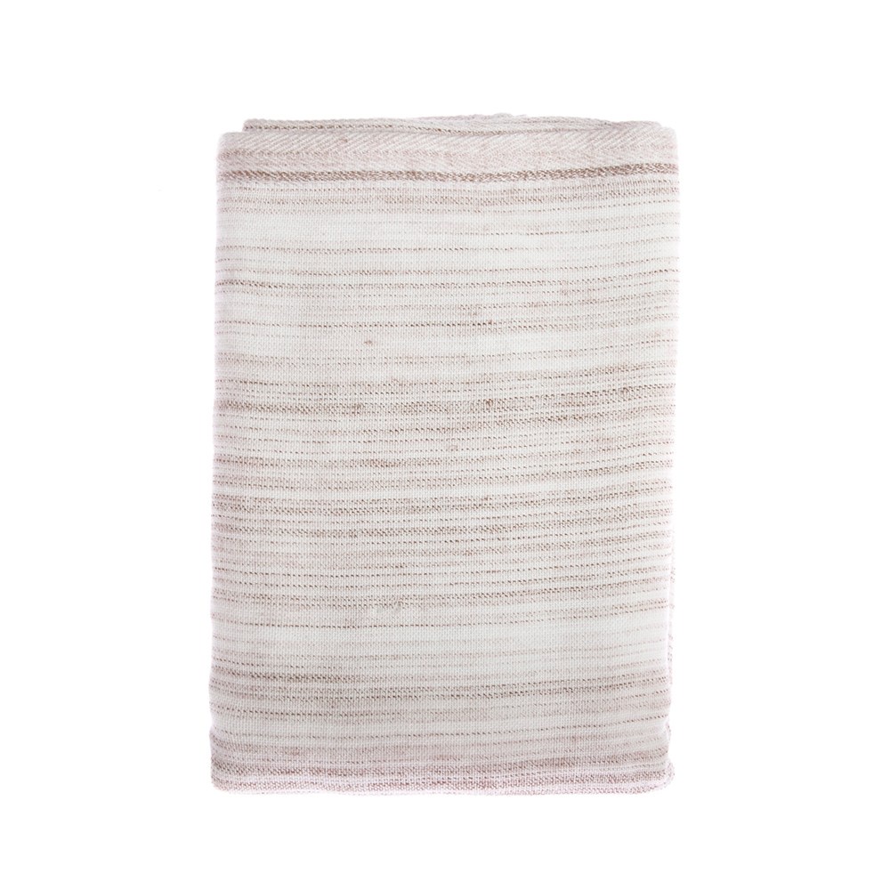 【HOLA】和風竹纖維紗布彩虹毛巾(棕) 32x75cm