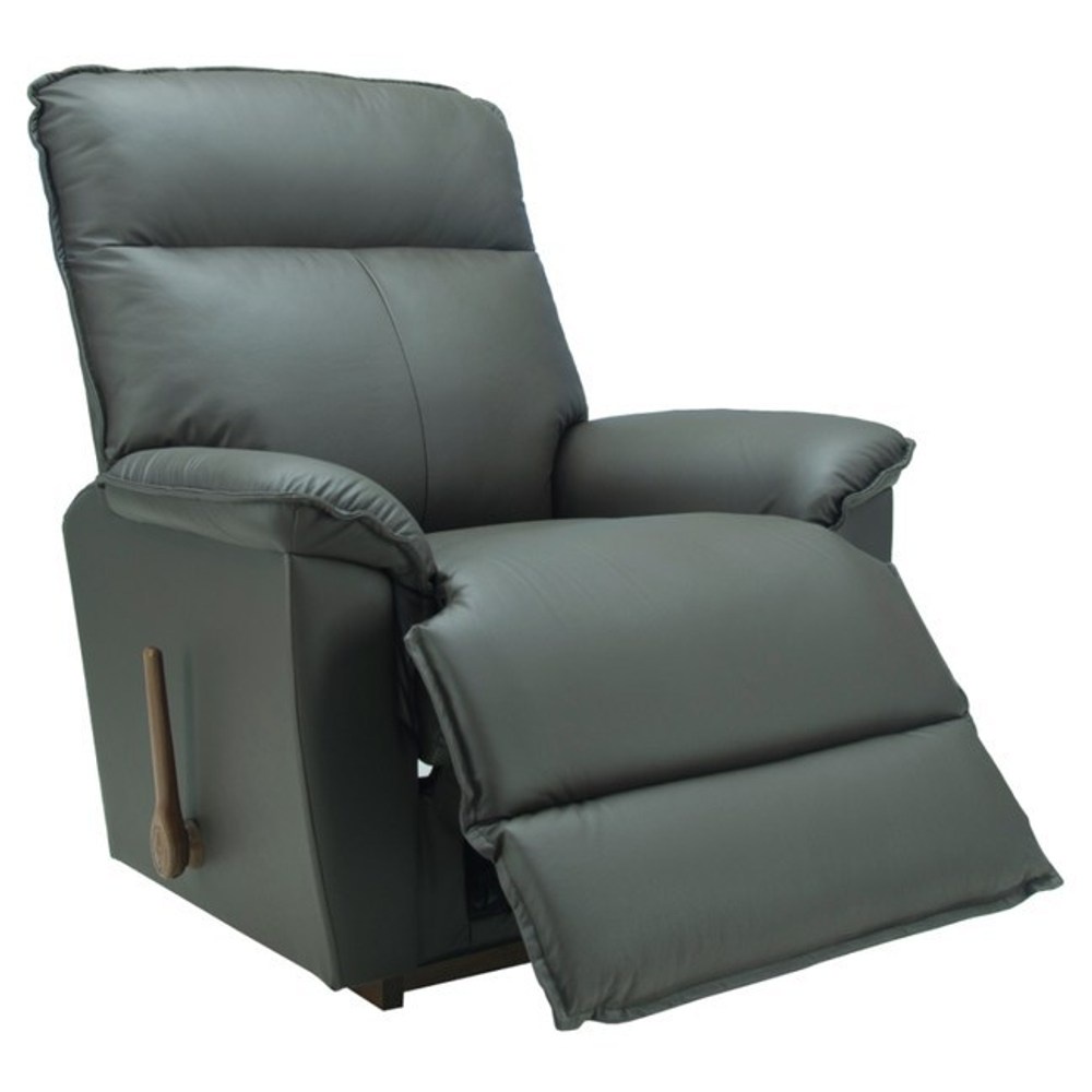 【HOLA】La-Z-Boy 單人半牛皮沙發/搖椅式休閒椅(10T706-咖啡色)