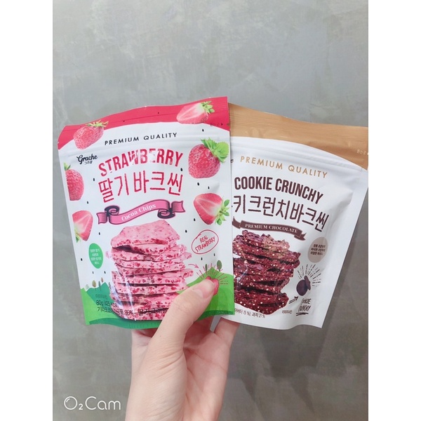 小吃貨進口零食 中科福雅店 韓國三光薄脆巧克力片 草莓🍓