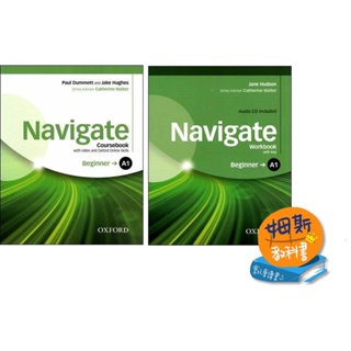 <姆斯>Navigate A1 Beginner Coursebook w/ DVD*1 & Oxford Online Skills Program,Workbook w/ Audio CD*1 <華通書坊/姆斯>
