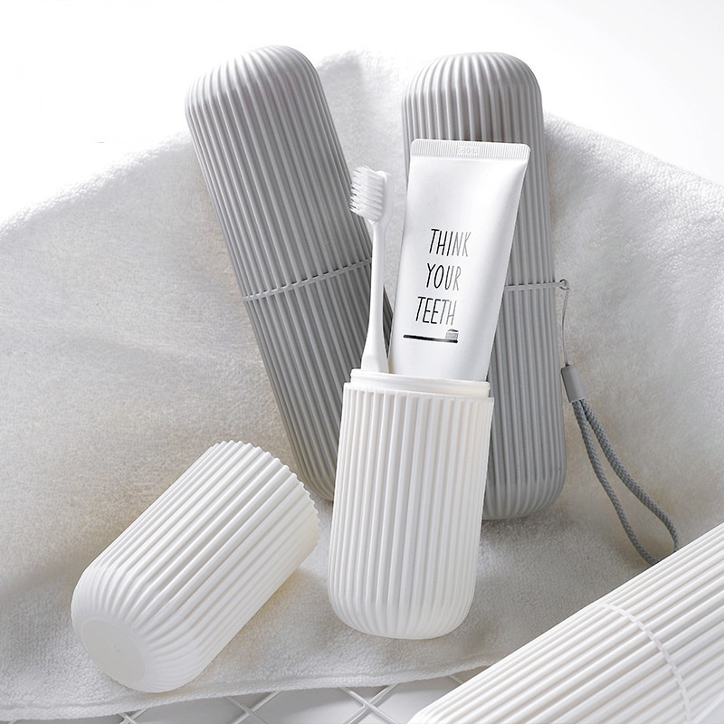 日式旅行牙刷盒 便攜式洗漱口杯 刷牙杯子套裝 牙具牙膏收納