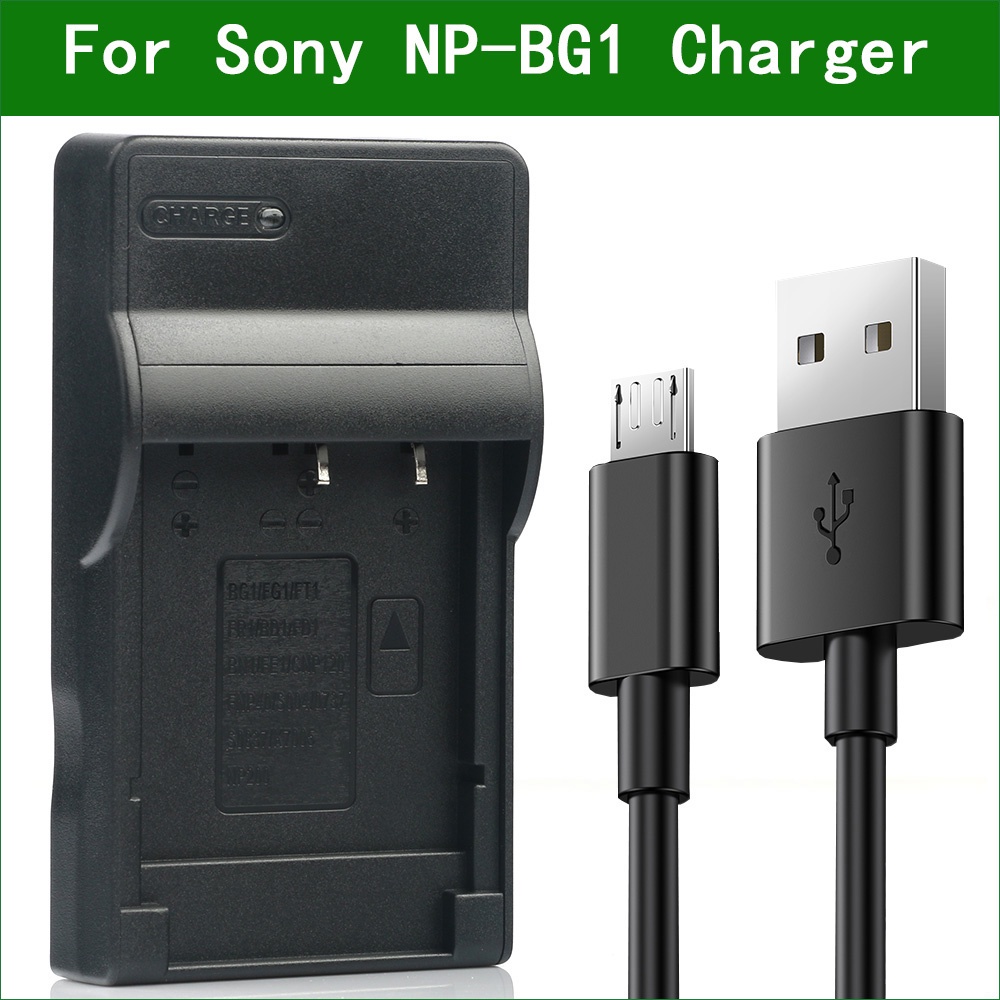 Np-bg1 NP BG1 替換超薄 USB 電池充電器適用於索尼 DSC-W300 DSC-W30 DSC-W230