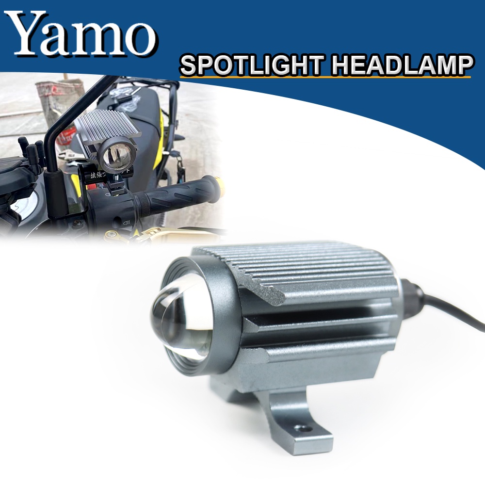 摩托車 LED 燈防水燈電動車頭燈霧燈投影儀鏡頭聚光燈用於汽車/摩托車