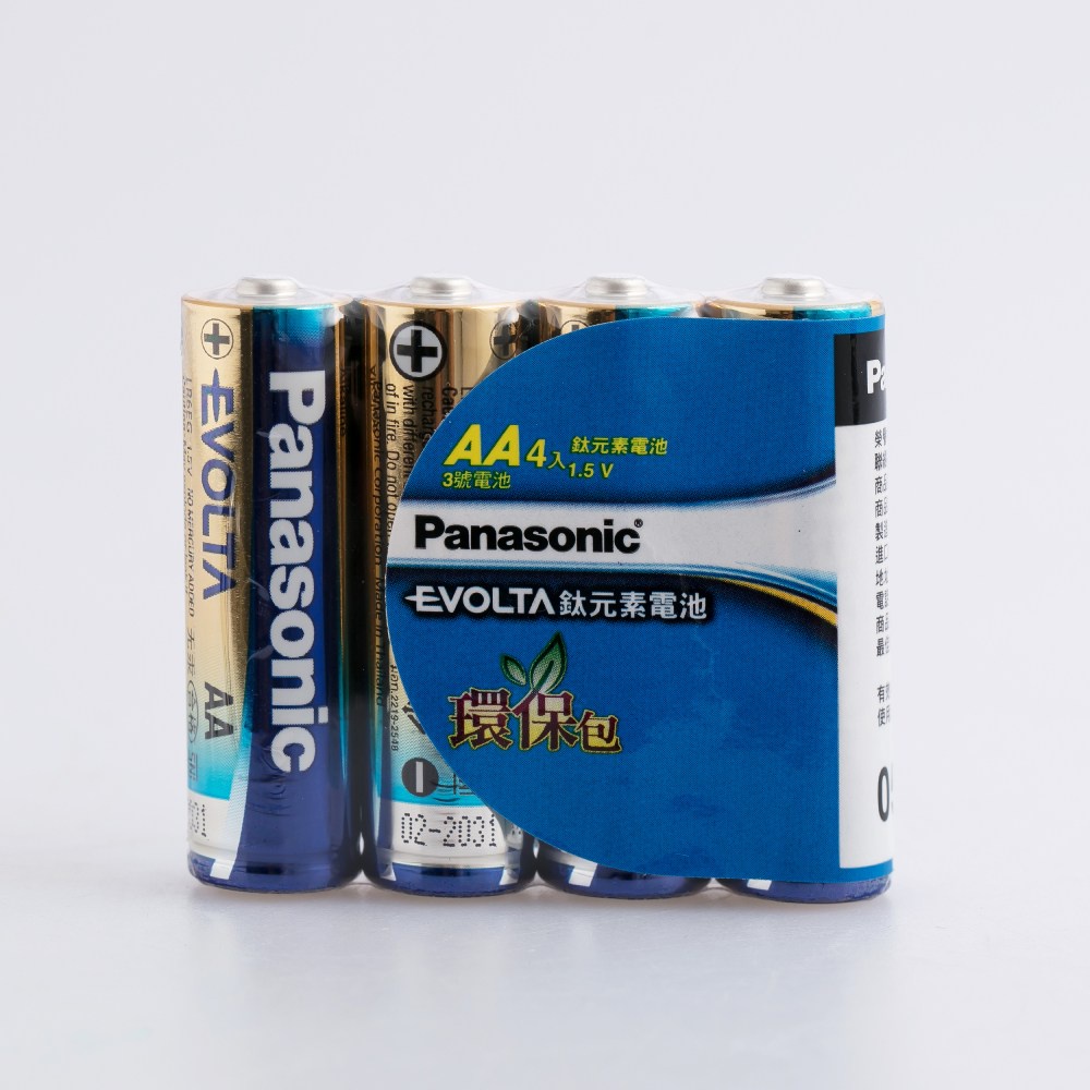 【HOLA】PANASONIC EVOLTA鈦元素電池3號4入環保包