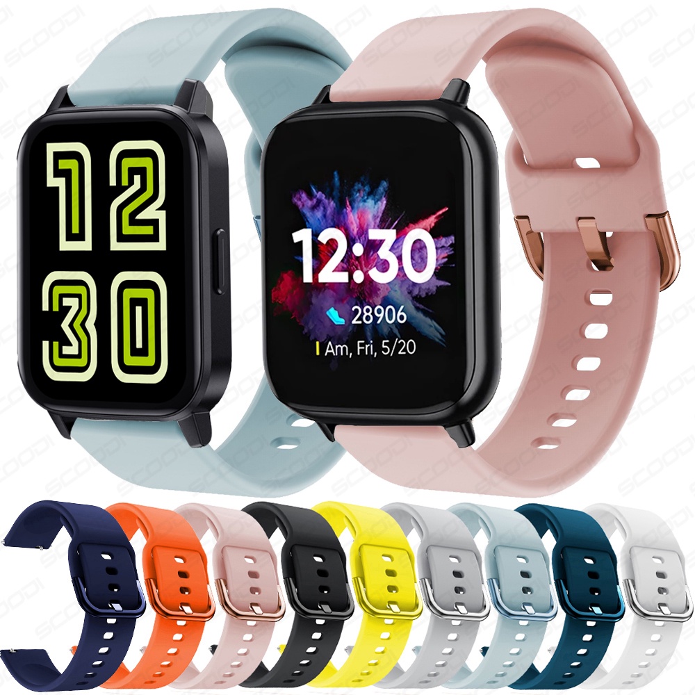 Realme DIZO 手錶 / Watch 2 / Watch 2 運動智能錶帶的矽膠腕帶