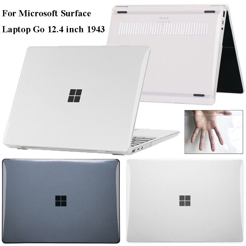 適用於 Microsoft Surface Laptop Go/Go2 光面防震 PC 塑料外殼皮膚薄硬筆記本電腦透明外