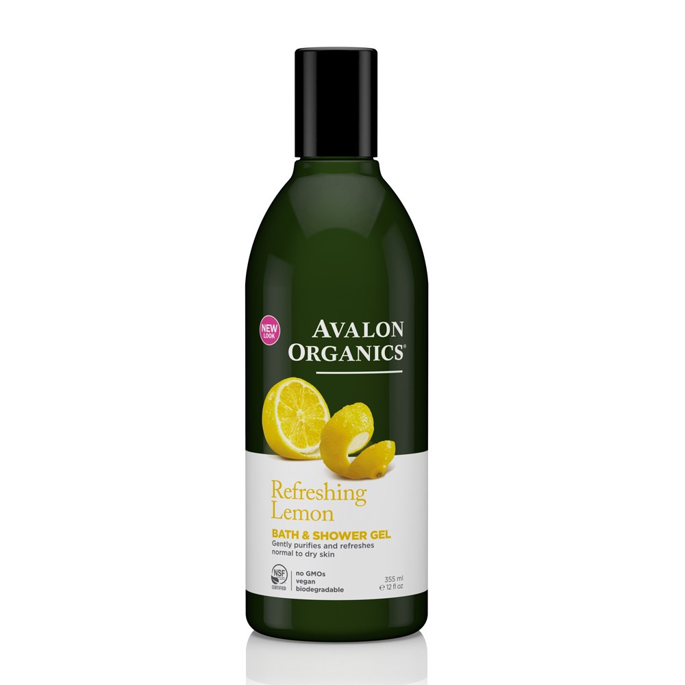 【HOLA】Avalon Organics檸檬精油清新沐浴乳355ml/12oz