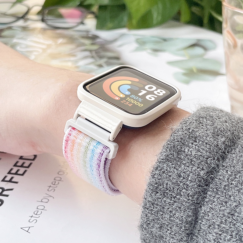 Redmi 手錶 3 代 / 2 Lite 尼龍錶帶 +金屬框 適用於 紅米手錶3 小米手錶超值版 錶帶 時尚新款
