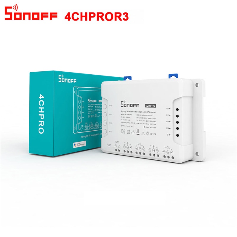 【臺灣現貨】Sonoff 4CH Pro R3 手機家居開關 遠程控制定時 四路控制器