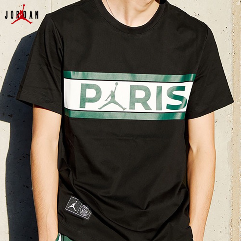 Nike 耐吉T恤  男子喬丹PSG大巴黎聯名短T 夏季籃球運動休閒純棉短袖 DB6511