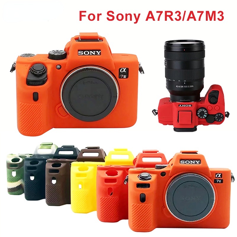 適用於索尼 Sony A9II A73 A7R3 A7M3 A74 A7R4 軟硅膠防刮花數碼相機保護套相機包收納包