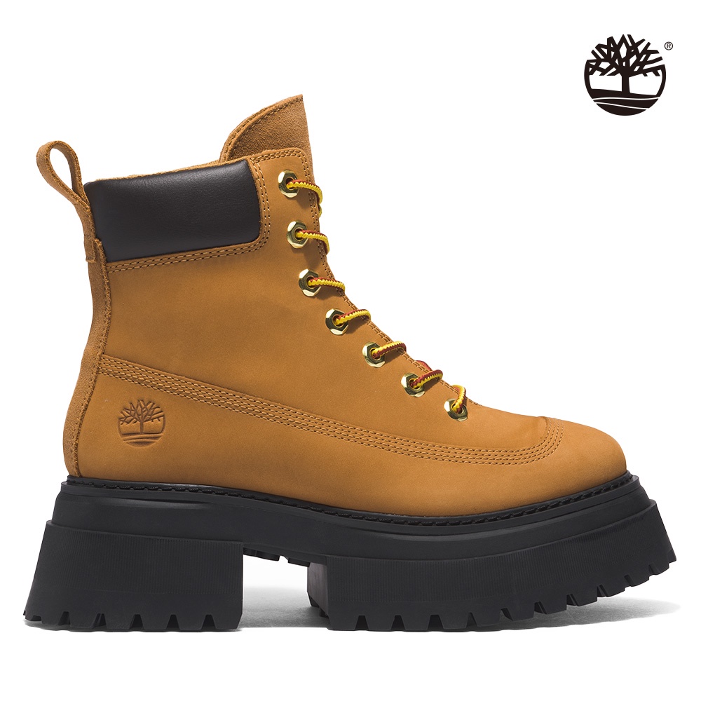 Timberland 女款小麥色磨砂革Timberland Sky 綁帶6吋靴|A2KMU231