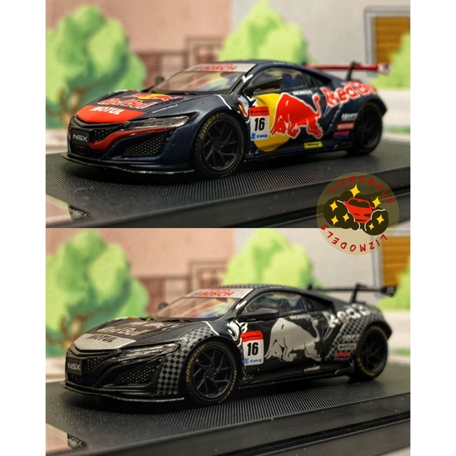 🔅里氏模型車 TM 1/64 Honda NSX Red Bull Motul 無限套組 紅牛 賽車 合金模型車