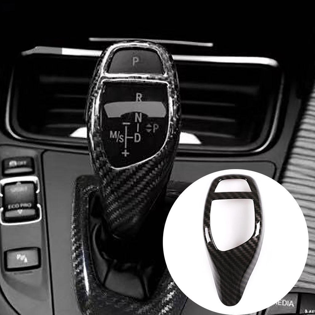 BMW 碳纖維汽車換檔旋鈕蓋裝飾貼紙適用於寶馬 F30 F20 F10 F15 F25 X3 X4 X5 X6