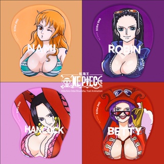 🔥ONEPIECE🔥 正版海賊王女帝護腕立體滑鼠墊美女娜美羅賓3D胸手託矽膠鍵盤護腕墊生日禮物