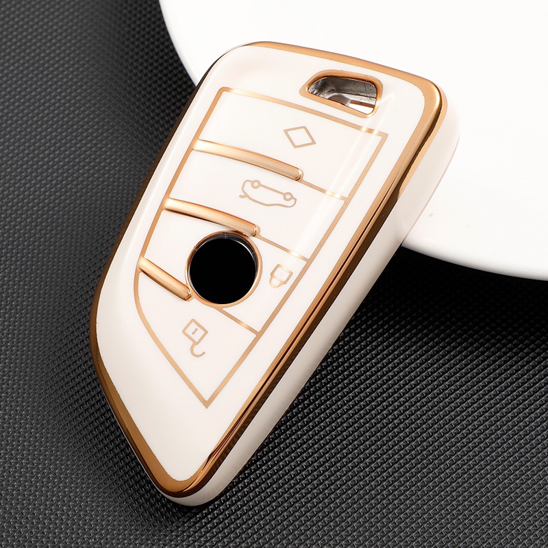 Tpu 汽車鑰匙套蓋鑰匙扣保護套適用於 BMW X1 X3 X5 X6 X7 1 3 5 6 7 系列 G20 G30