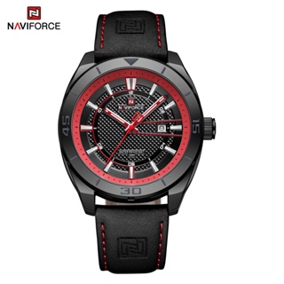 2023 NAVIFORCE 男士運動手錶奢華時尚品牌 PU 錶帶模擬石英腕錶男士防水時鐘