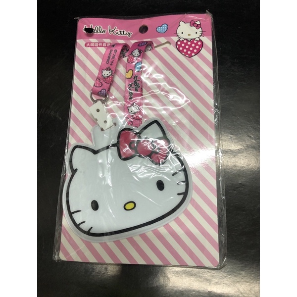 Hello Kitty 大頭證件套 悠遊卡套 含掛頸—帶著凱蒂貓環遊臺灣！