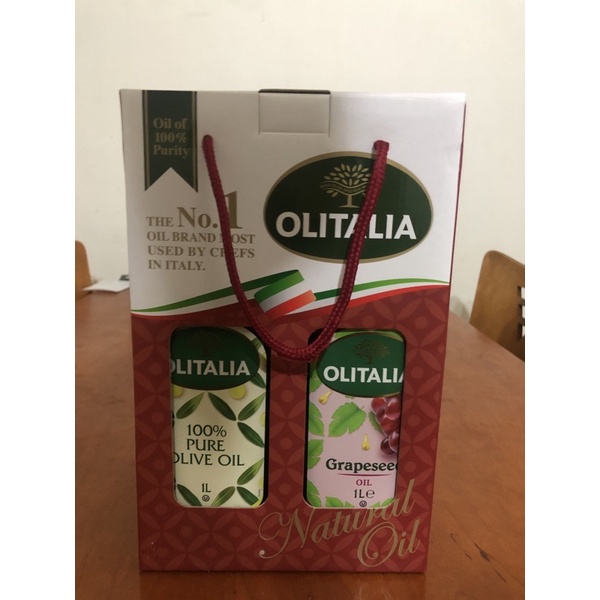 Olitalia奧利塔純橄欖油+葡萄籽油禮盒組(1000mlx2瓶)