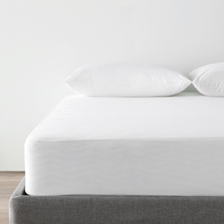 【HOLA】PAB 竹纖維床包式防水防螨床墊保潔墊 單人