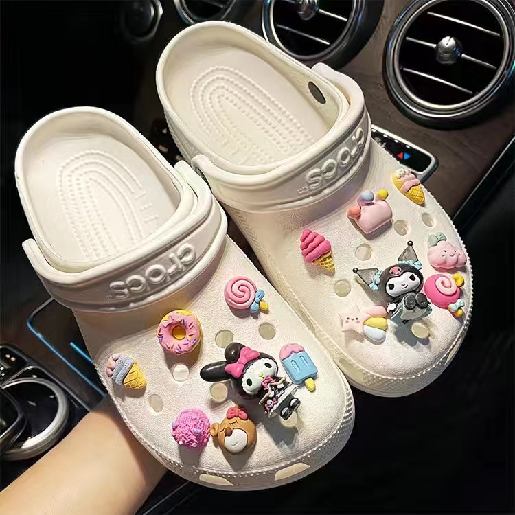 crocs 鞋扣 洞洞鞋 DIY材料包 鞋扣 裝飾扣 可愛 庫洛米 美樂蒂 玉桂狗 helloKitty FVGM