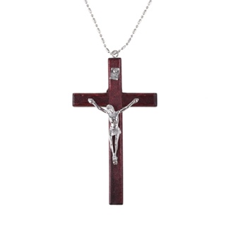 Va 宗教耶穌十字架項鍊基督教十字架吊墜鏈珠寶