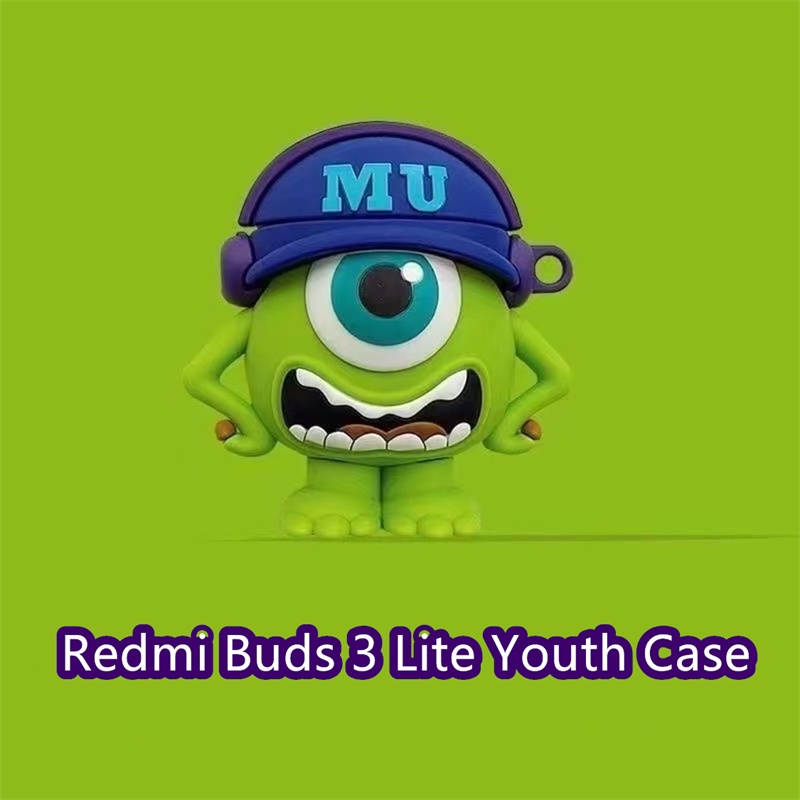 [潮流正面] Redmi Buds 3 Lite 青春軟耳機套透明卡通鯊魚