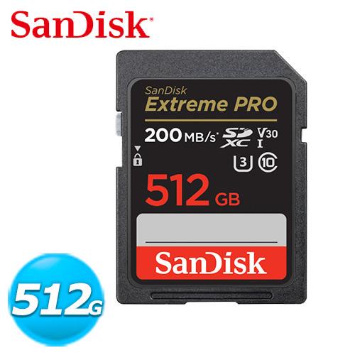 SanDisk Extreme Pro SDXC UHS-I 512GB 記憶卡