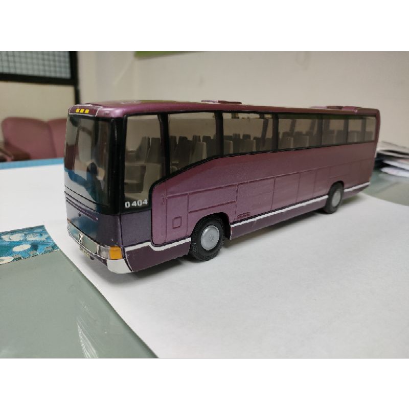 德國NZG Benz賓士O404巴士模型(1:43) 三代目改裝版 深紫豪車