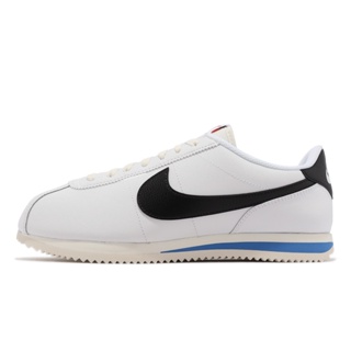 nike 阿甘鞋 cortez 白 黑 藍 男鞋 復古慢跑鞋 休閒鞋 皮革鞋面 【acs】 dm4044-100