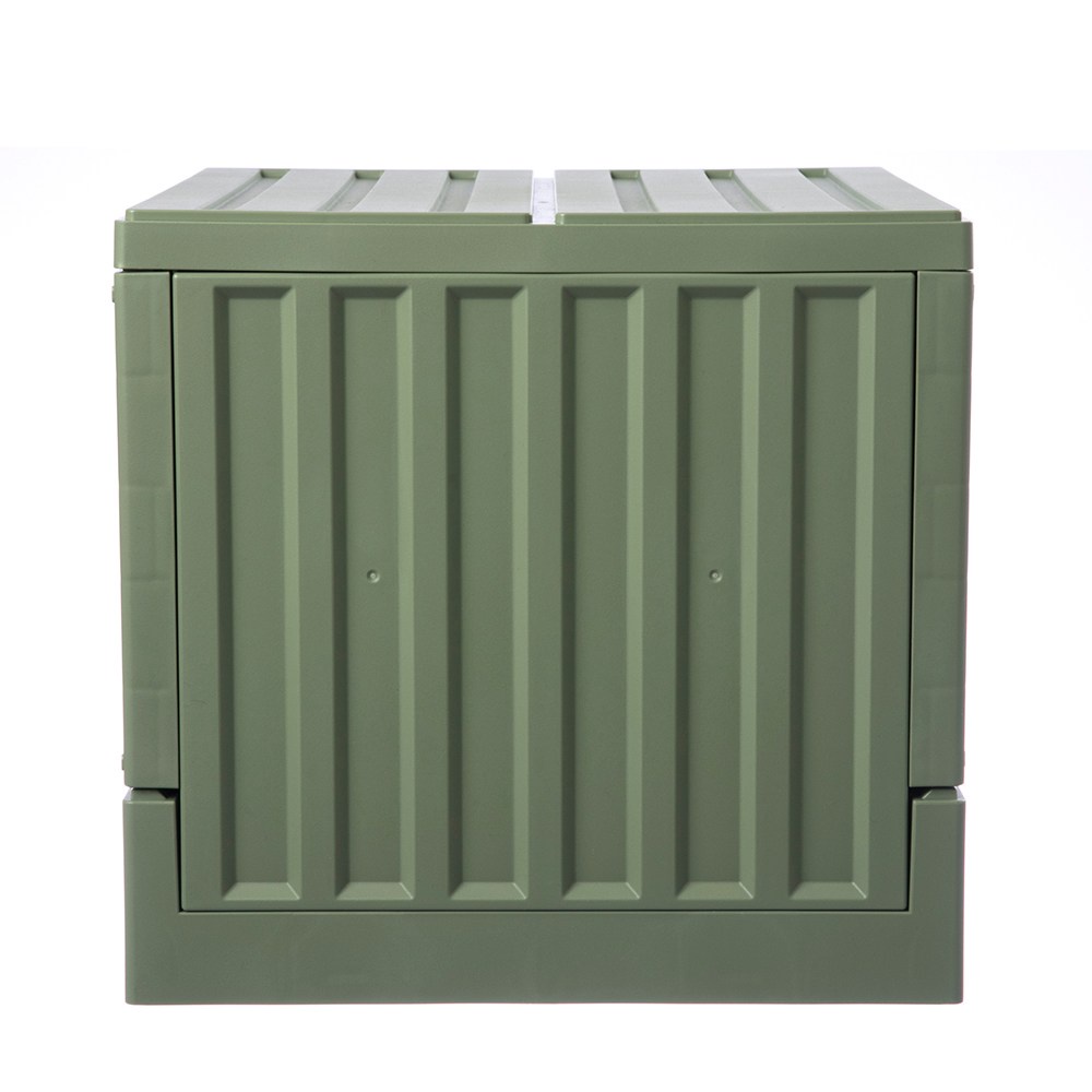 【HOLA】 掀蓋摺疊貨櫃箱 寬32cm 淺綠色