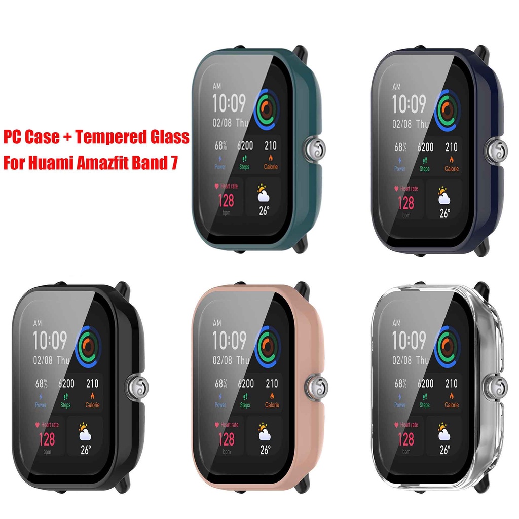 Pc 外殼+鋼化玻璃適用於華米 Amazfit GTS 4 迷你智能手錶保護套適用於 Amazfit GTS 4 迷你外