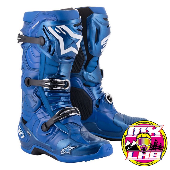 𝕸滑胎實驗室𝖃 Alpinestars® Tech 10 藍/黑 頂級 車靴 越野靴 防摔 越野 滑胎 林道