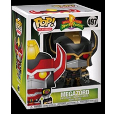 柴寶趣 現貨 FUNKO POP 497 黑色版 6吋 六吋 金剛戰士 金剛戰神 MEGAZORD  正版