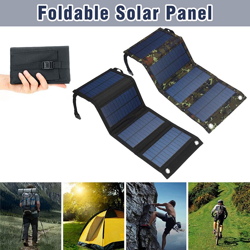 【現貨】可折疊太陽能電池板20W/30W防水太陽能充電器面板手機充電器太陽能係統