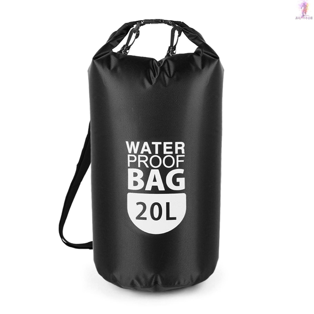 【易途】PVC乾式防水浮袋卷頂幹袋10L/20L水上運動收納袋輕便幹袋