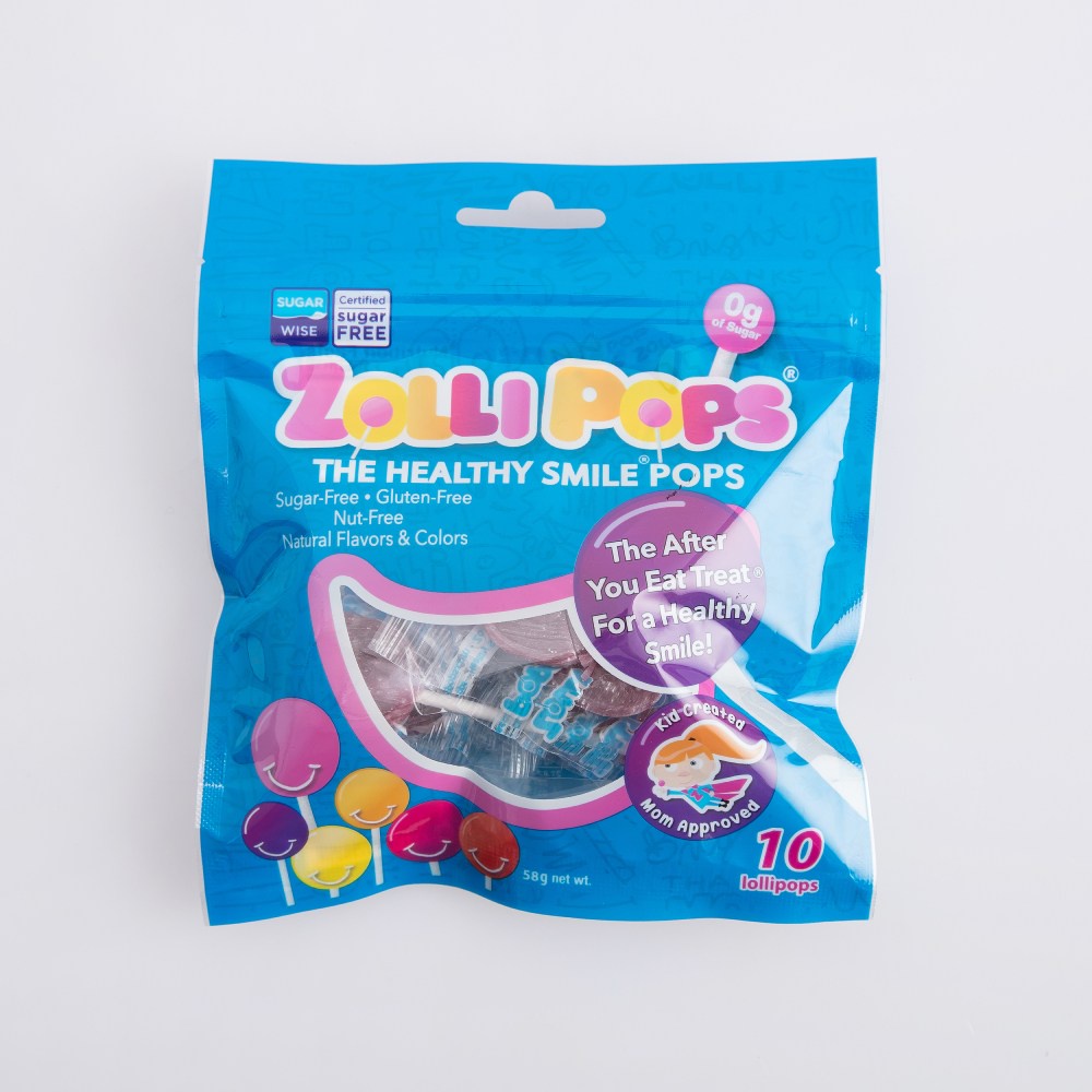 【HOLA】美國Zollipops木糖醇無糖棒棒糖 綜合水果口味50g