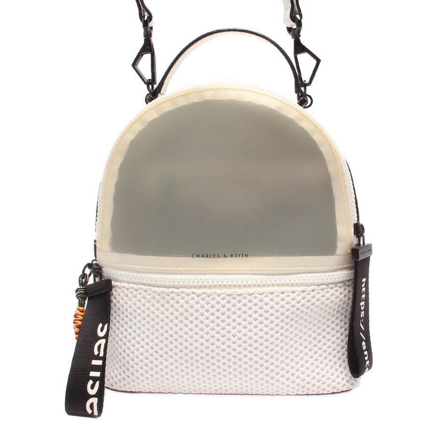 美品 CHARLES & KEITH シャンパンゴールド 大 ハンドバッグ