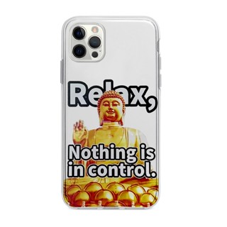 放輕鬆個性佛祖適用iphone15promax手機殼蘋果14華為12mini簡約個性11/vivo/7plus/8p透明