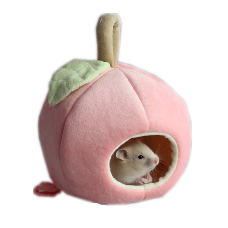 現貨 可客製化吉仔仔寵物用品保暖鼕天荷蘭豬蘋果 倉鼠窩 天竺鼠水果棉窩