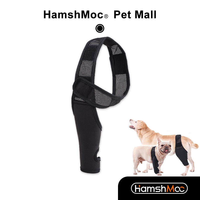 HamshMoc 柔軟狗狗關節保護套 可調整寵物關節綁帶 魔術貼 幫助支撐 保護傷口 防止扭傷 寵物用品【現貨速發】