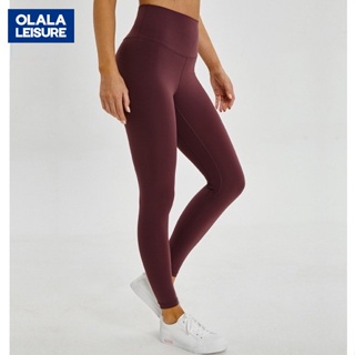 Olala 春季新款高腰提臀跑步運動小腳健身褲 裸感瑜伽褲女 D19037 ST